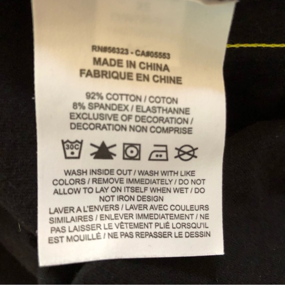 Nike Casual/T-Shirt Black Short Sleeve Dress With Crew Neck & Yellow Piping - Picture 8 of 8